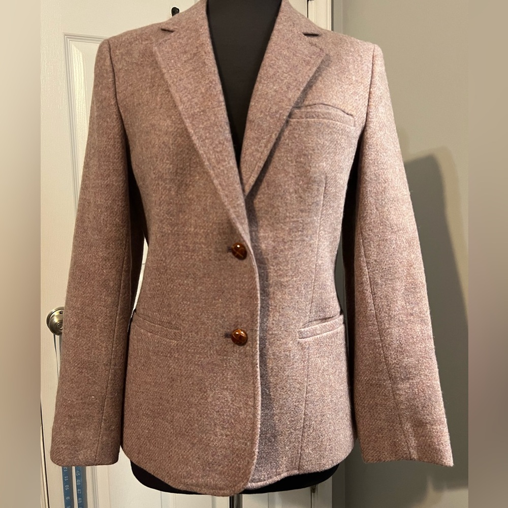 Ah! Austin Hill 100% Wool Blazer heathered purple